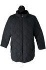 Nuage Quilted Stretch Puffer Coat with Removeable Hood Black
