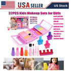 Girl Kids Makeup Kit for Make Up Remover Real Washable Non Toxic Princess Set US
