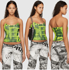Miaou Leia Corset in Green Stone Print size XL NWT $225