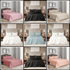 Luxury Cotton Sateen Bed Sheets 4 Piece Queen Size ultra Soft Sheet Set Bedding