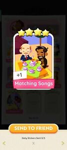 Matching Songs - Monopoly GO! 4⭐ Sticker (Read Description) Instant Delivery