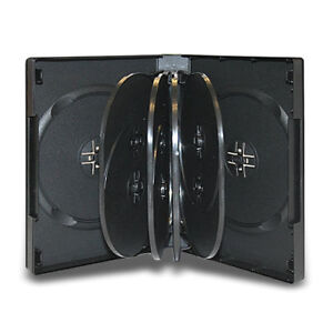 1 Multi 10 Disc DVD Cases CD Storage Black Holds Ten