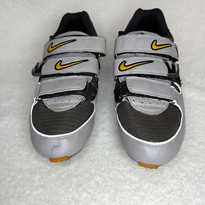 Nike Mens Road Trainer Cycling Shoes Gabucha Duo Cleats Size 9 Gray Reflectors