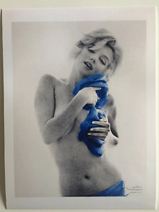 Marilyn Monroe ART PHOTO Last Sitting Bert Stern 6x8 blue 