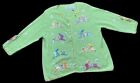 Design Options cardigan sweater XXL green EASTER BUNNIES Philip Jane Gordon