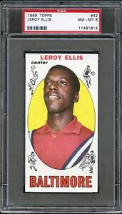 New Listing1969 Topps  Leroy Ellis #42  PSA 8