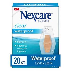 Nexcare Waterproof Bandages Stays on in the Pool Holds for 12 Hours Clear Ban...