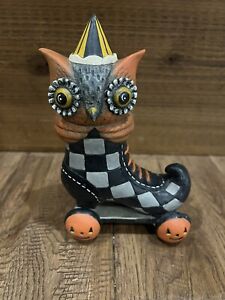 NEW RETIRED Bethany Lowe Halloween Roller Spook Hoot Owl Johanna Parker