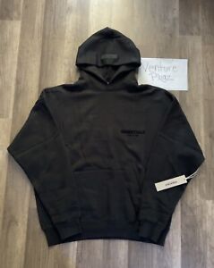 NEW Essentials Fear of God Stretch Limo Black Hoodie Sizes XS-XL