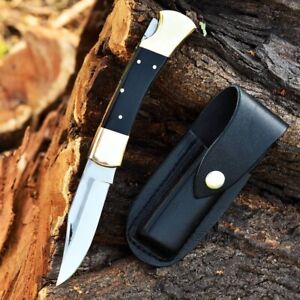 Lot Of 5 Pcs Custom Handmade D2 Steel Folding Pocket knife/Buffalo Horn Handle