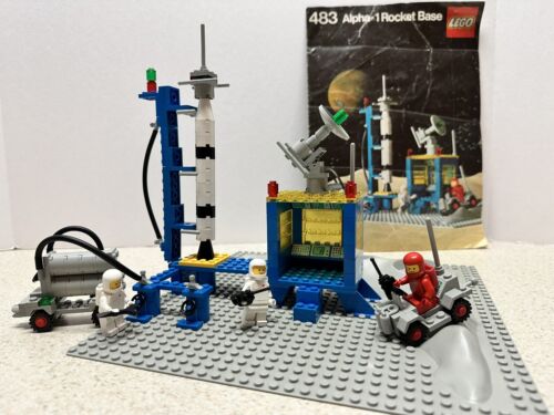 LEGO Space: Alpha-1 Rocket Base (483) Complete with Minifigures & Instructions