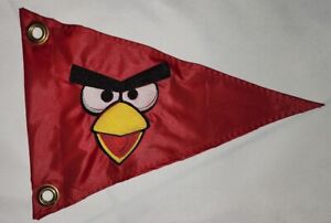 Custom Triangle Angry Bird Face Safety Flag ATV Jeep Bicycle Recumbent Trike