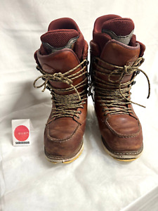 BURTON x RED WING Rover Snowboard Boots Irish Setter Brown Size US9.5 USED