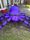 2002 Halloween Gemmy 8ft Giant Spider Airblown Inflatable Light Up Works W/ Box
