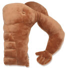 Muscle Man Pillow - Cuddly Form Body Pillow with Benefits - Body Pillow, Tan
