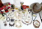 Quality Huge Lot of Vintage Mixed Pearl Golden Jewelry Some Signed Napier Kramer
