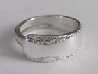 Sterling Silver Spoon Ring - 1941 Gorham / Camellia - size 8 (7 to 9)