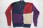 VTG Colours by Alexander Julian Colorful Cotton Cardigan Sweater Size XL