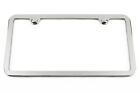 Real Chrome License Plate Frame - Comes w/ Chrome Screw Covers & Hardware - USA