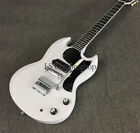 Custom 60' Polaris White SG Junior Electric Guitar P90 Pickup Solid Body Tremolo