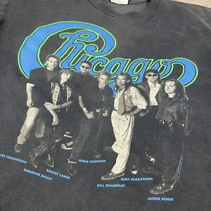 Chicago Band T-Shirt 80s 90s Black  All Size T-Shirt AC1140