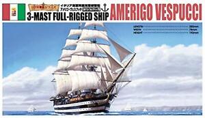 Aoshima 1/350 Scale Sailing Ship Amerigo Vespucci Plastic Model Kit F/S w/Track#