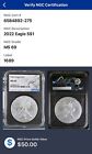 New Listing2022 American Silver Eagle $1 NGC MS69
