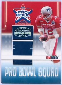 2005 Donruss Gridiron Gear Tom Brady Pro Bowl Squad /250 PBS-5 Patriots NFL