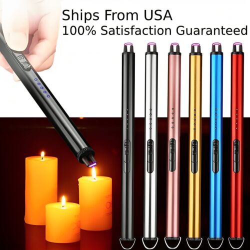 Cool Electric Long Arc Lighters USB Rechargeable Candle, BBQ, Cigarette, Kitchen
