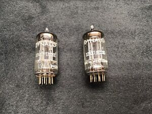2 Telefunken 12AX7 Vacuum Tubes Branded for Dynaco Tested Strong Matched Pair