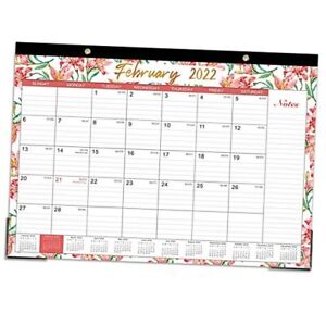 2022-2023 Desk Calendar – 18 Monthly Large Desk / Wall Calendar 2022 Green