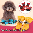 4pcs/set Waterproof Winter Warm Pet Dog Shoes Anti-slip Rain Snow Boots Puppy#❉