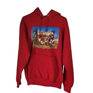 Vintage Disney Caribbean Beach Resort Red Hooded Sweatshirt SZ Medium USA