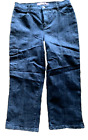 Gloria Vanderbilt 8P jeans crop 8P 8 petite Stretch capri dark blue jeans Nice