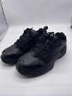 Nike Air Monarch Men's Size 10.5 Wide Walking Shoes 416355-001 Black Leather