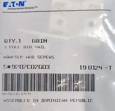 GDIN Eaton 35mm DIN rail mount adapter, package of 1 with screws. New.