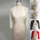 Detachable Bridal Lace Bolero Long Sleeves Jacket for Wedding Prom Bridal Gown