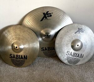 Sabian XS 20 Cymbals Lot 14” Hi Hats 18” Crash Ride