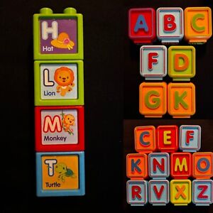 YOU PICK Vtech Replacement Letter Blocks Sit To Stand Alphabet Train 2-Sided