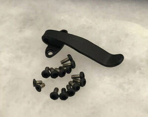 Black Titanium Deep Pocket Clip & Screw Set For Benchmade Mini 3350 Knif