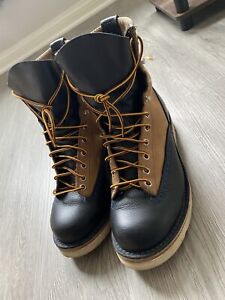 Wesco Jobmaster Boots Custom 8D PNW Black Tan USA 🇺🇸 Vibram