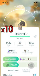 Pokemon TRADE - 10x Skwovet Trade !! Good Chance of Lucky and Good IVs !!