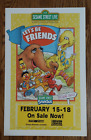 Sesame Street LIVE Event Poster - Let's Be Friends - 14x22