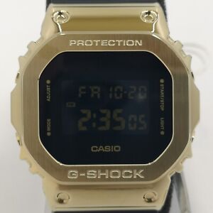 CASIO G-SHOCK GM-5600G-9JF Black Gold Metal Case Digital Men's Watch New in Box