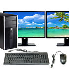 HP Desktop Computer Up To 16GB RAM 512GB SSD LCD Monitor Windows 10 PC Wi-Fi DVD