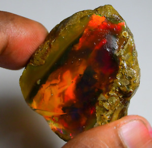 Multi Fire Opal Rough 233.10 Carat Natural Ethiopian Opal Raw Welo Opal Gemstone