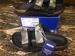 NEW $160 Mens Birkenstock Atacama Camo Sandals, size 9                  shoes