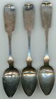 New ListingSet of 3 H K Newcomb Matching Teaspoons Coin Silver