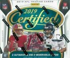 2019 Panini Certified Football FOTL Hobby Box 1st First Off The Line sealed new
