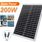 200W 100W Watt 12V Monocrystalline Solar Panel For Home RV Camping Boat Off Grid